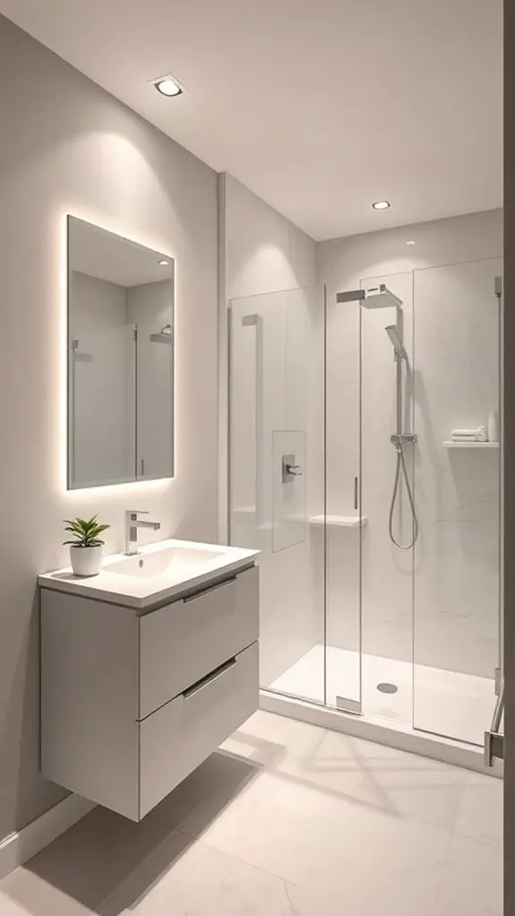 recessed lighting enhances ambiance