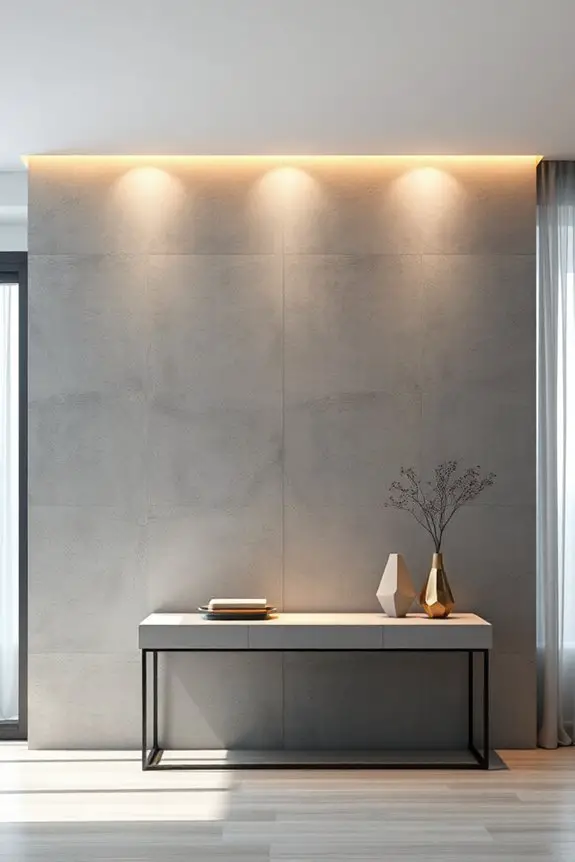 recessed lighting enhances ambiance