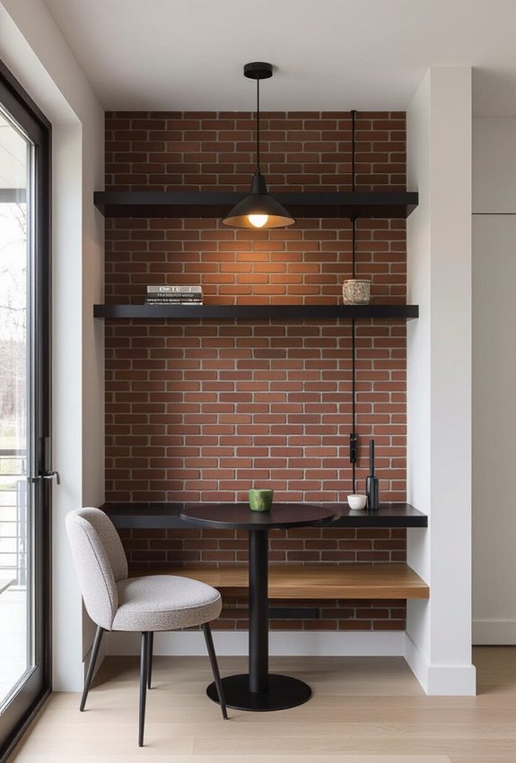 reclaimed brick with metal