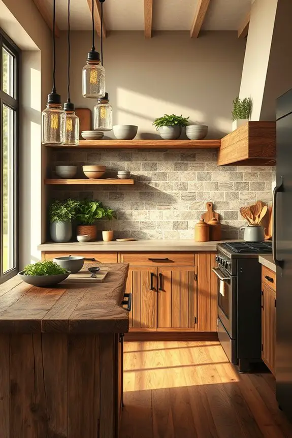 reclaimed materials enhance kitchens