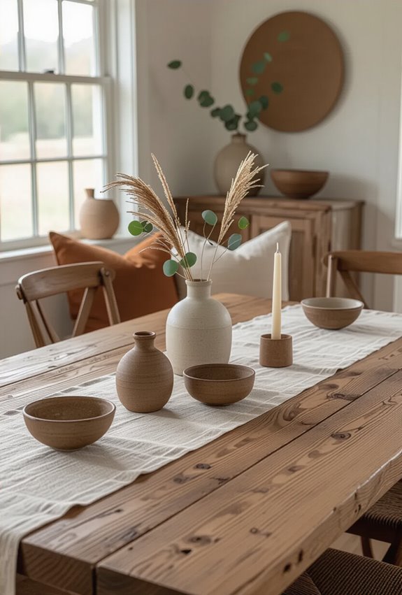 reclaimed rustic boho centerpiece