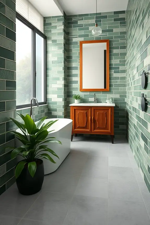 reclaimed tiles for vintage charm