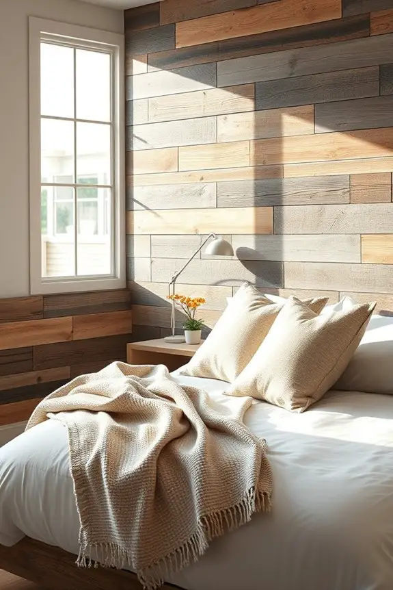 reclaimed wood adds charm