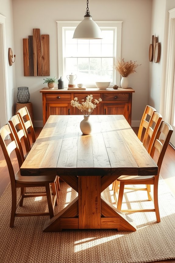 reclaimed wood adds warmth