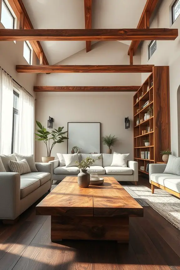 reclaimed wood enhances interiors