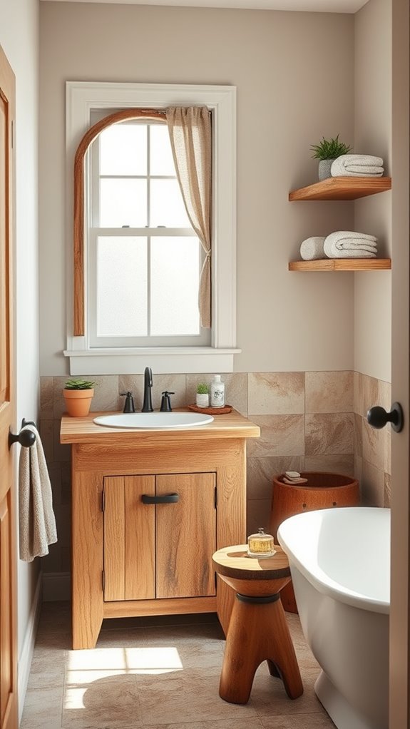 reclaimed wood rustic accents