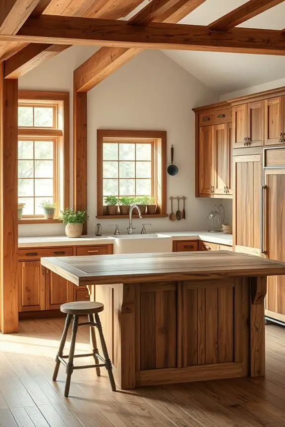 reclaimed wood rustic cabinets