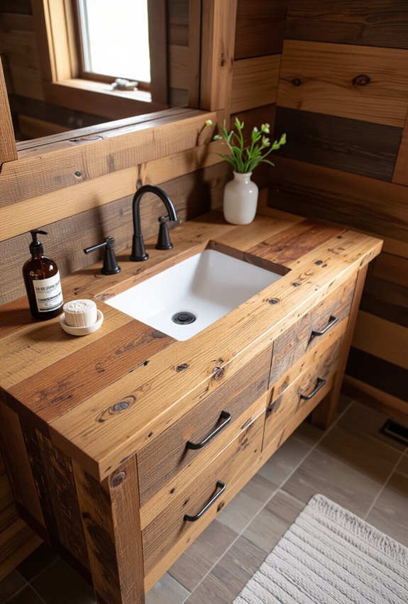 reclaimed wood vanity benefits