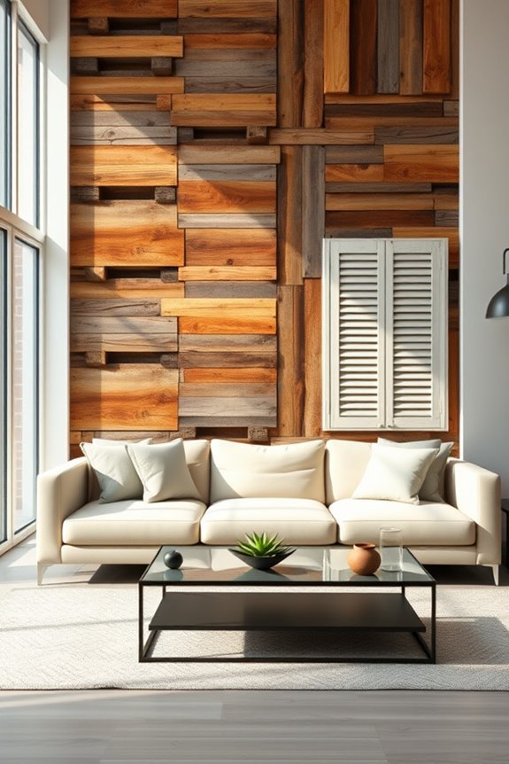 reclaimed wood wall design