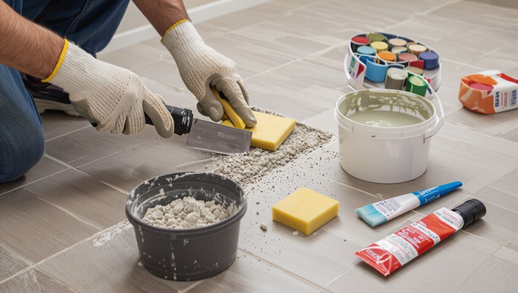 recolor or replace grout