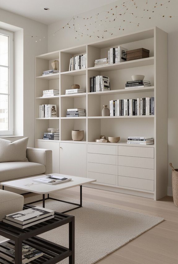reconfigurable modular shelving system