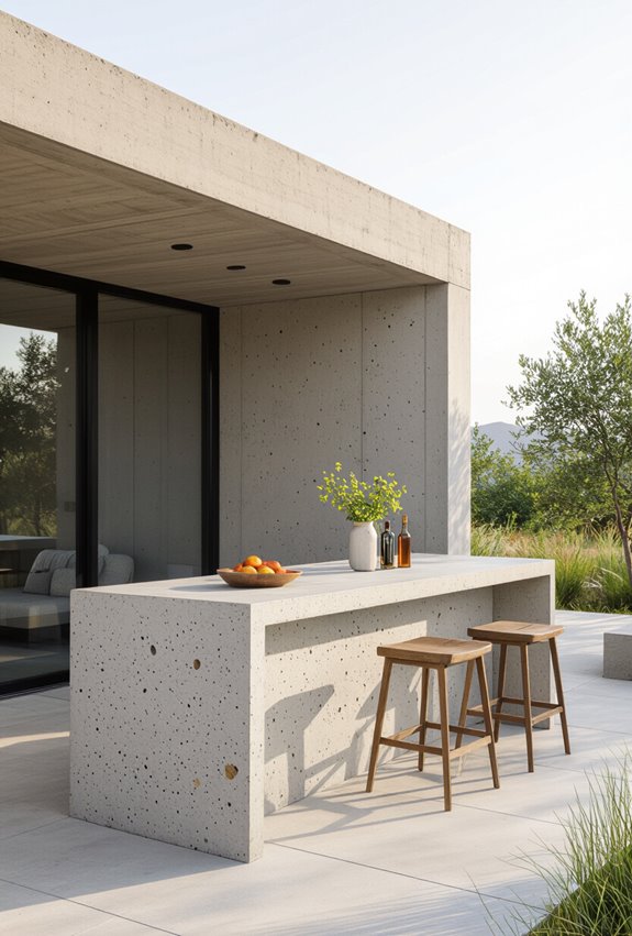 recycled aggregate sustainable concrete bar