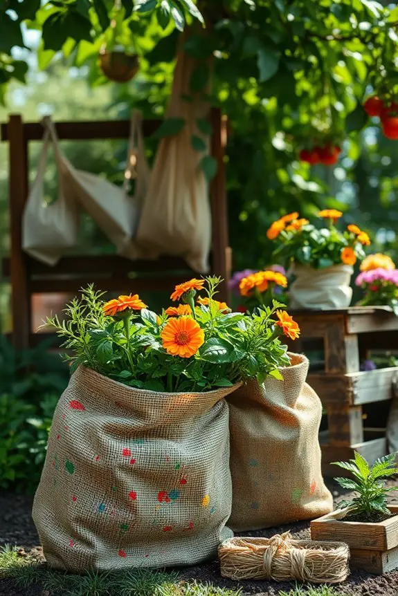 recycling old grow bags