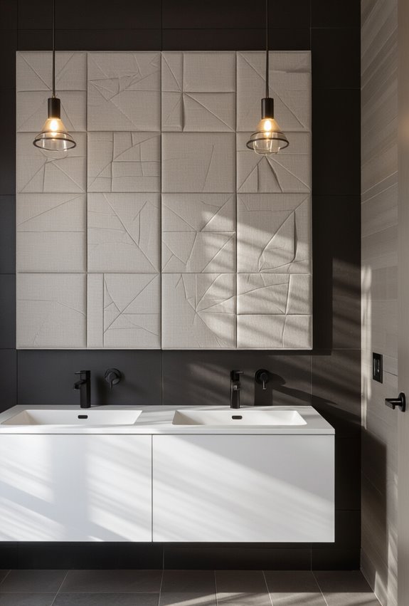 reduce restroom reverberation with acoustic