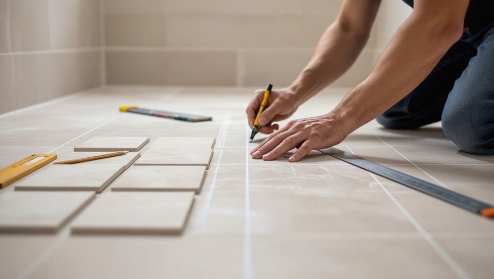reference lines for tiling