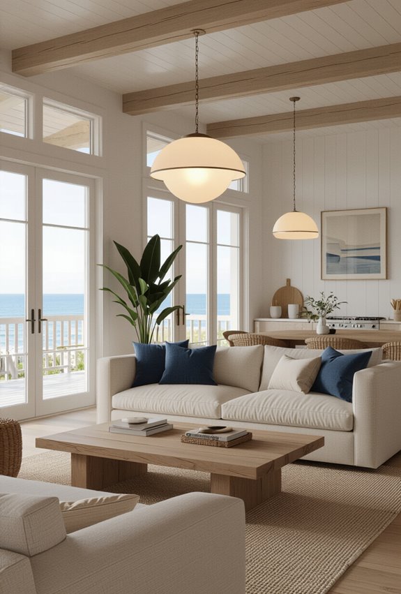 refined coastal nautical lighting