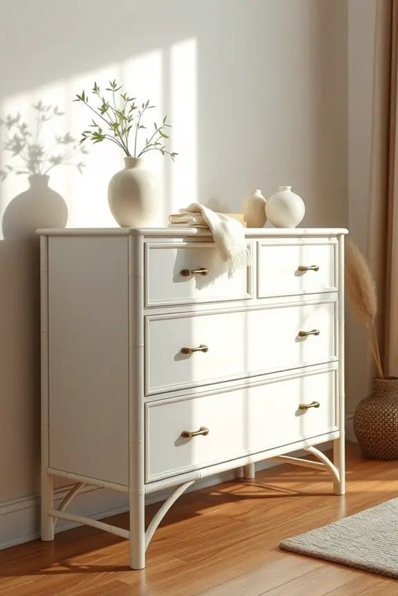 refinish bamboo dresser creatively