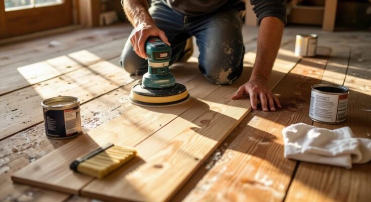 refinish wood floors yourself