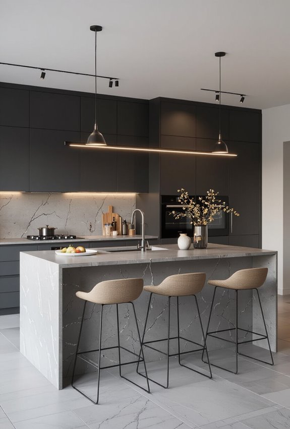 reflective luxe high gloss concrete