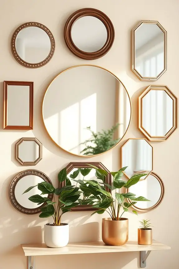 reflective wall decor ideas