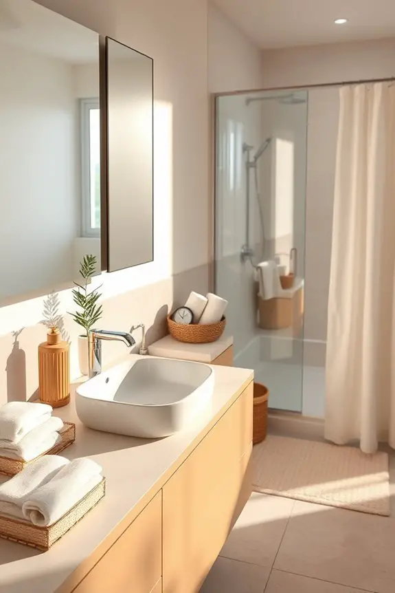 refresh bathroom with accessories