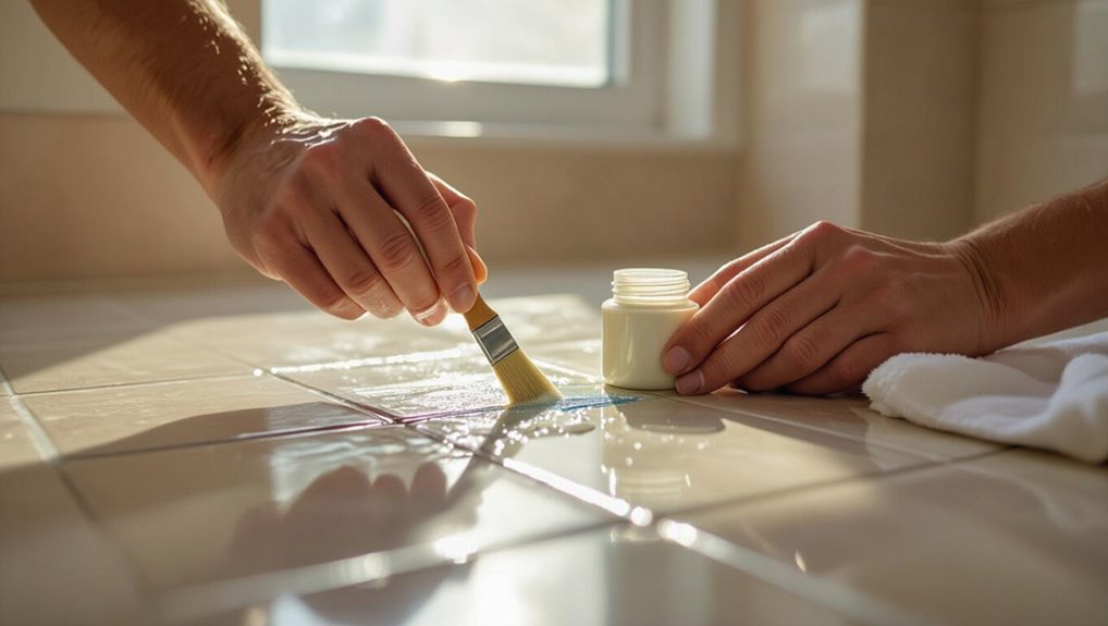 refresh grout with color
