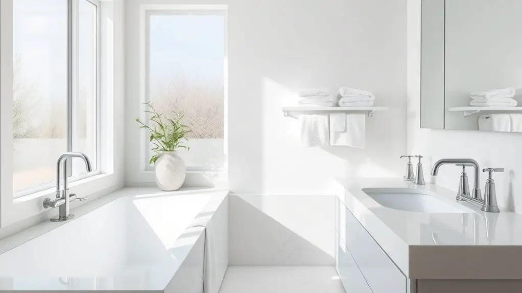 refreshing white bathroom designs