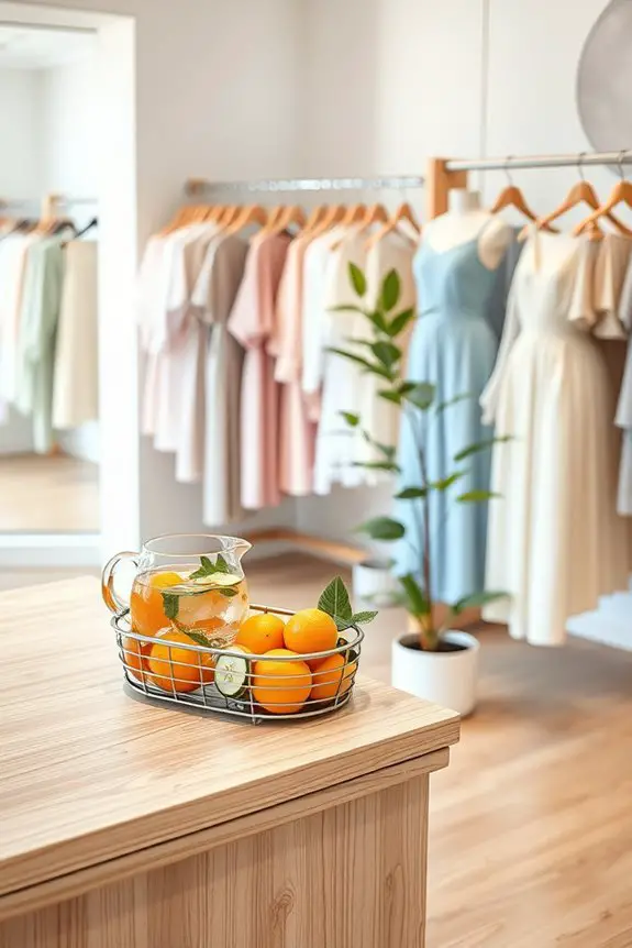 refreshments enhance shopping experience