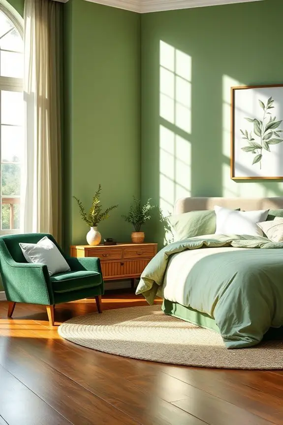 rejuvenating herbal green hues