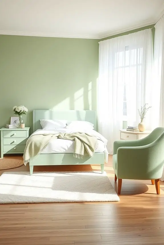 rejuvenating light green furniture