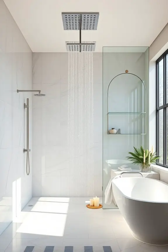 rejuvenating spa like showers