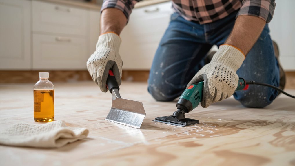 remove adhesive effectively safely