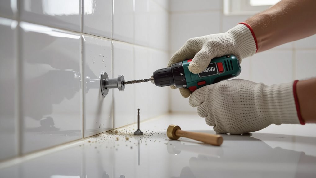 remove anchors protect tile