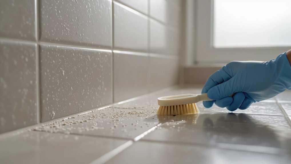 remove debris from grout