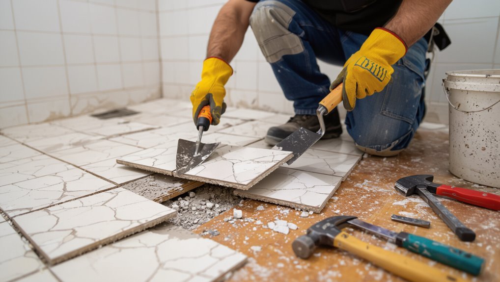 remove old flooring carefully