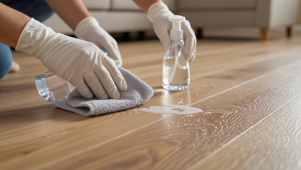 remove scuffs promptly and safely