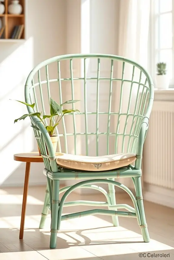 repaint bamboo chairs eco friendly