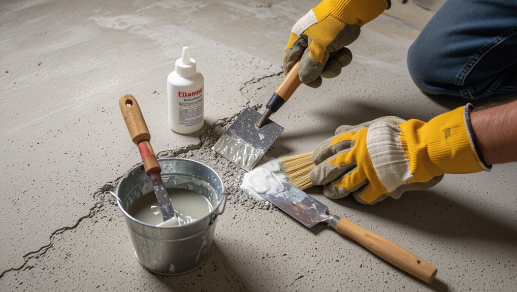 repair and fill cracks
