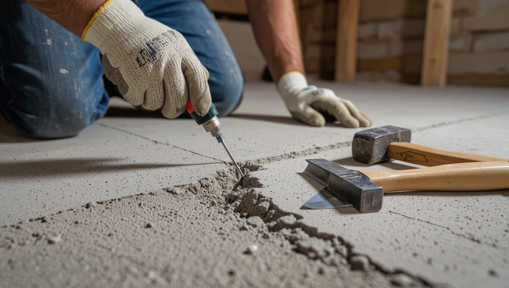 repair cracks for sealing