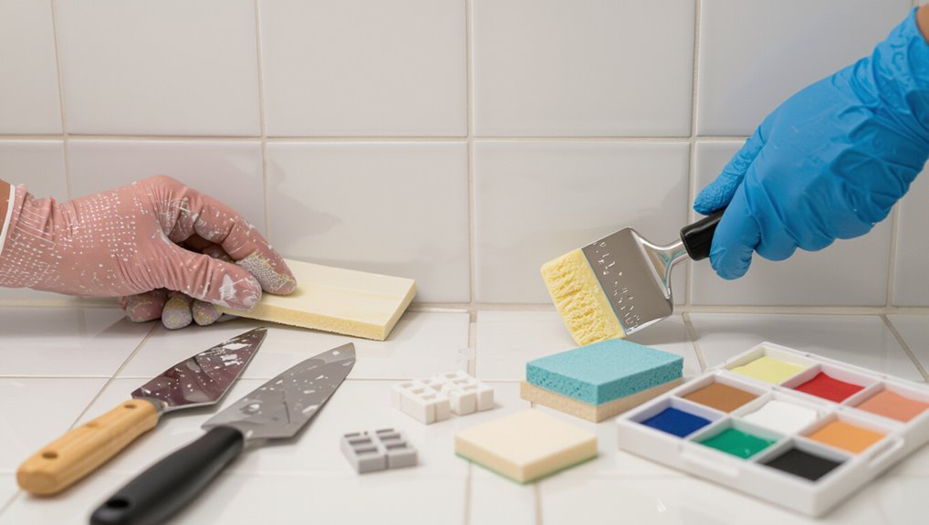 replace cracked tile carefully