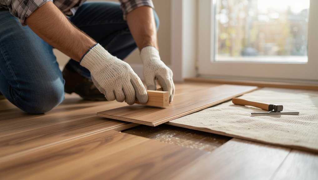replace damaged floor planks