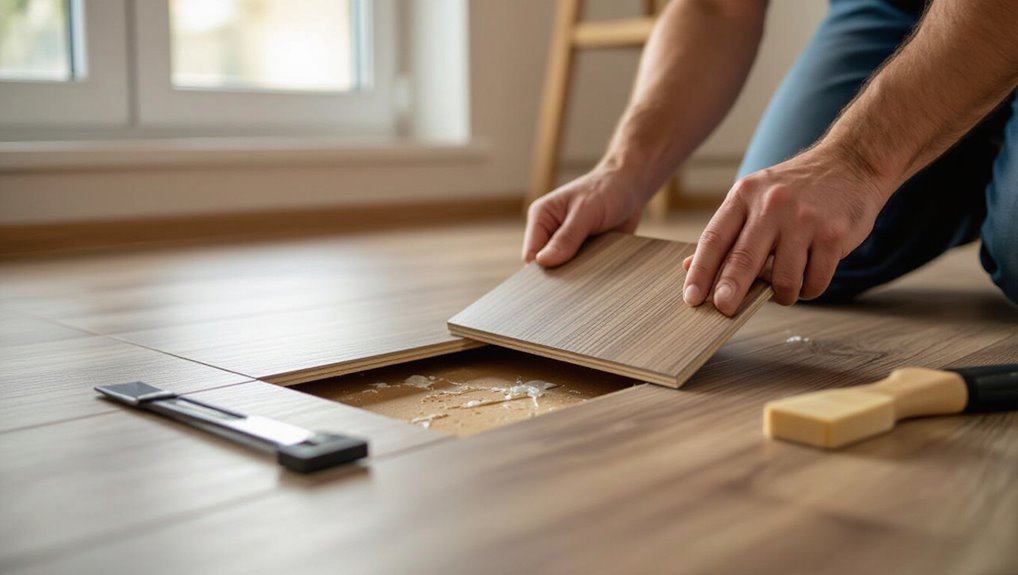 replace damaged floor planks