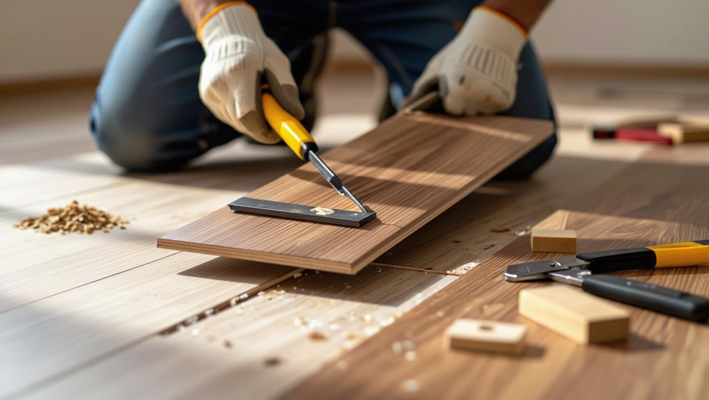 replace damaged laminate plank