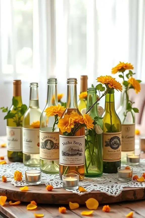 repurposed bottles for decor