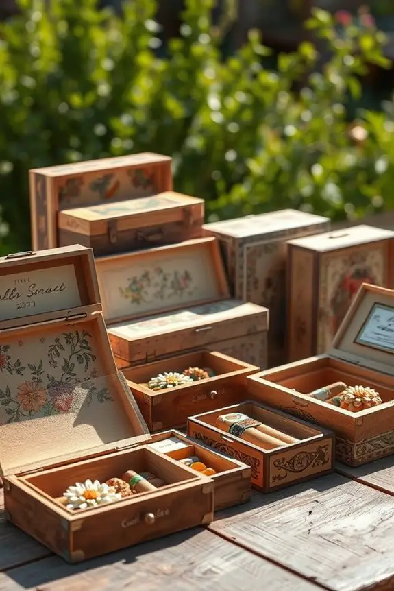 repurposed cigar box creativity