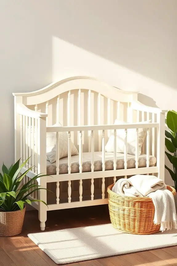 repurposed crib bench project
