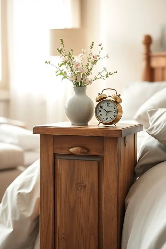 repurposed door nightstand project
