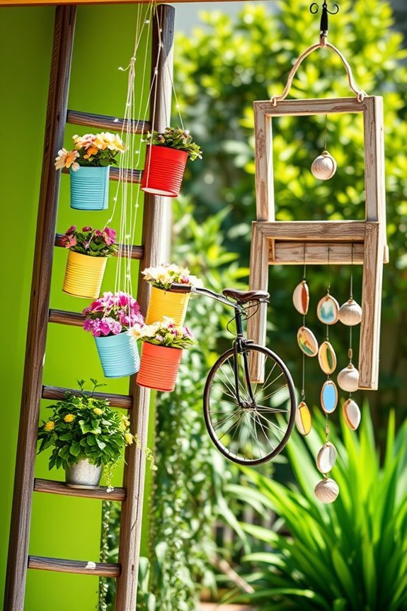 repurposed furniture as art