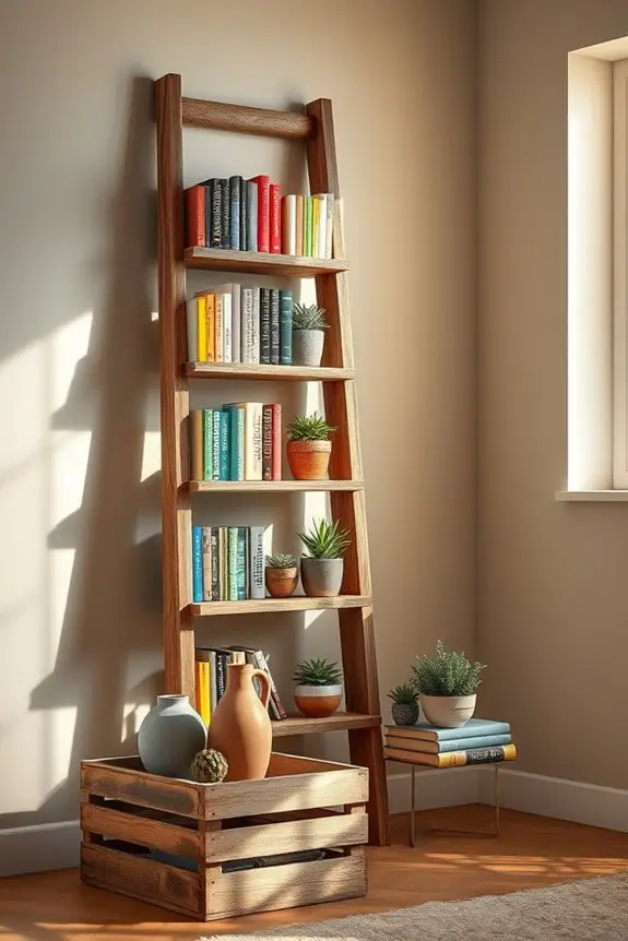 repurposed furniture diy bookshelf