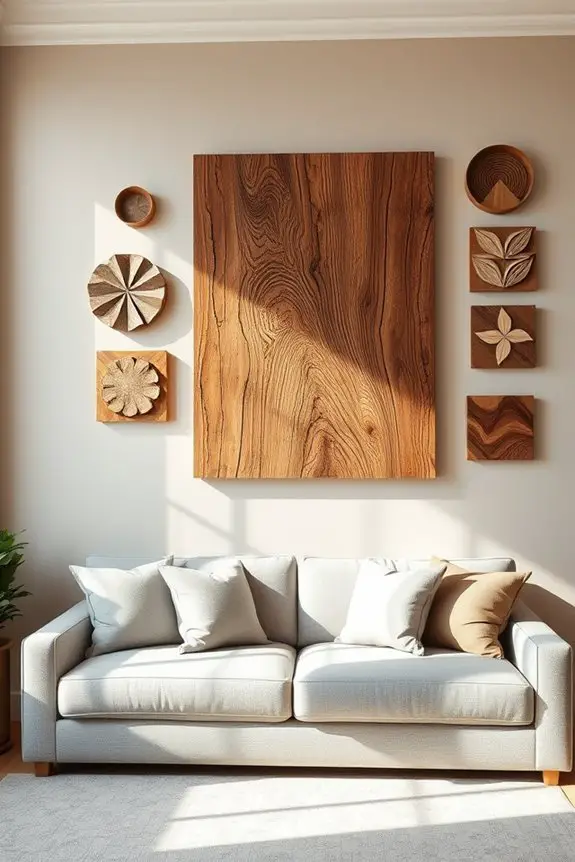 repurposed wood art charm